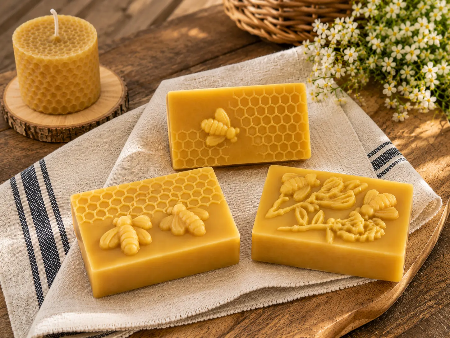 3Oz Pure Beeswax Bar 3oz Pure Beeswax Bar - Image 3