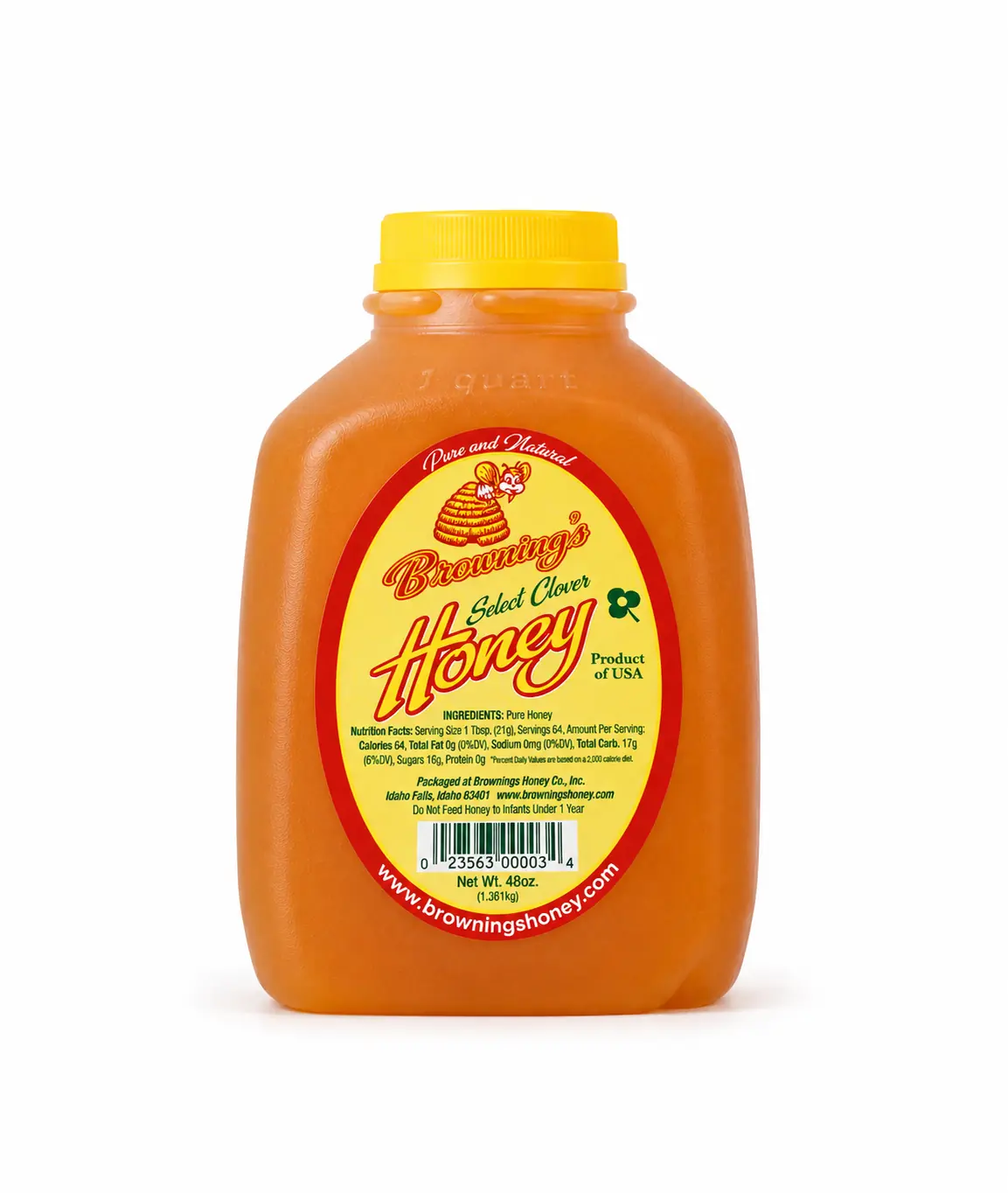3Lb Raw Clover Honey Jug 3lb clover honey