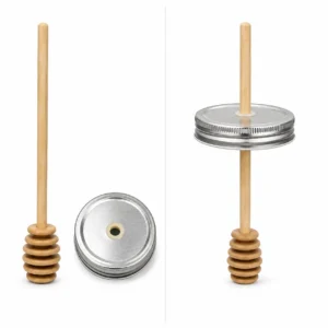 mason jar honey dipper lid