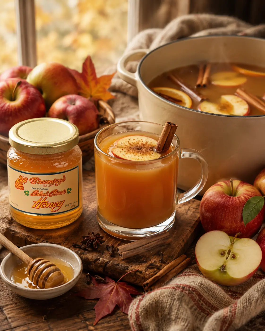 Homemade Honey Apple Cider