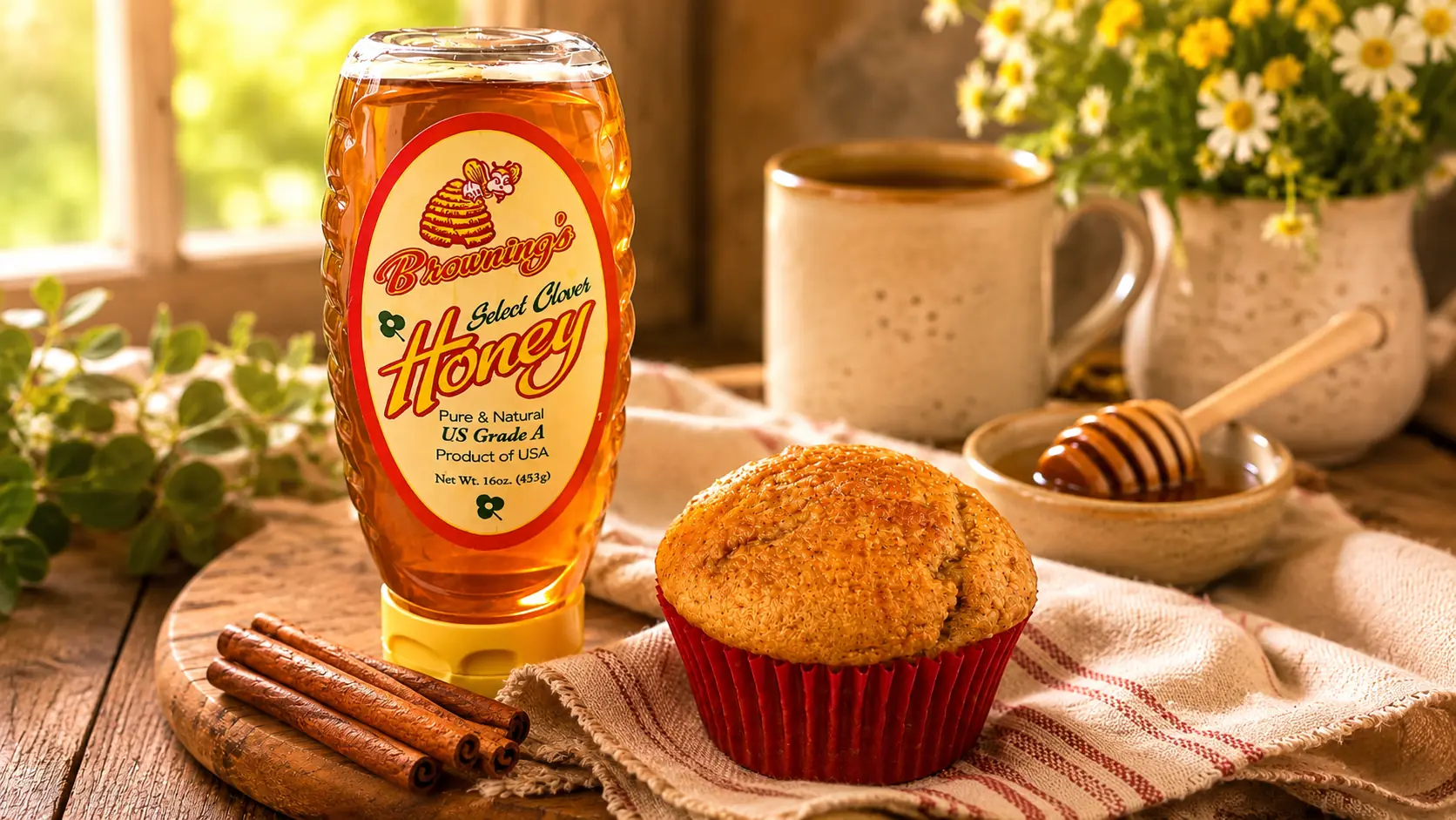 Honey Applesauce Muffins