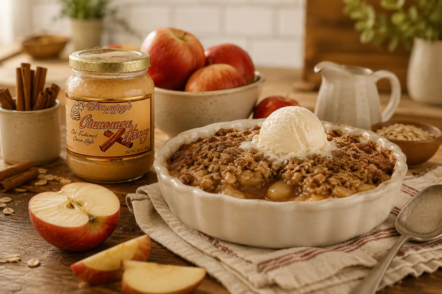 Cinnamon Honey Apple Crisp