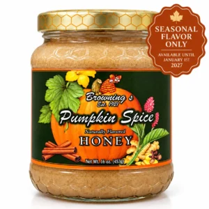 pumpkin spice creamed honey