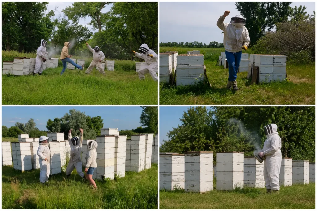 The Waggle Dance: How Honey Bees Communicate Without Saying A Word Beekeepers doing waggle dance