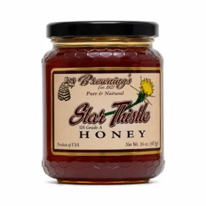 16oz star thistle honey gift jar