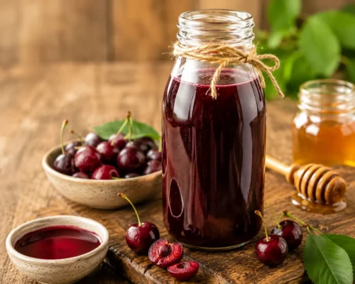 Homemade Honey Cherry Syrup