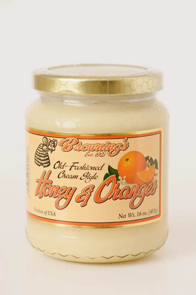 16oz Gift Jar Old-fashioned Creamed Style Orange Honey