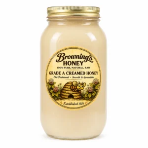 creamed honey quart mason jar